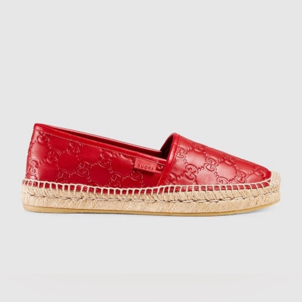 Gucci Red Espadrilles